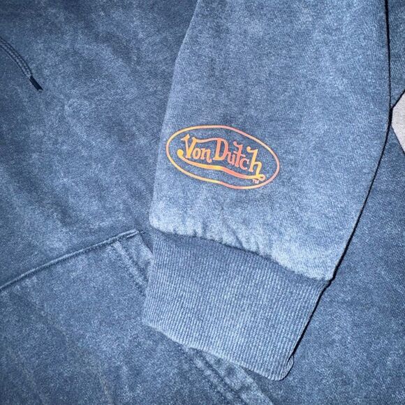 Von Dutch Blue Graphic Hoodie NWT - Picture 8 of 8